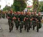 77 Personel Kodim 0301/PBR Lari Jalanan Sepanjang 5 KM