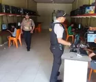 Polsek Perhentianraja Datangi Lokasi Warnet Desa Hangtuah