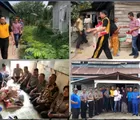 Tim JB Terpadu Polsek Payung Sekaki Sambangi Dua Rumah Warga Kurang Mampu