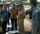 Plt Sekda dan Direksi Tinjau Lokasi Pembangunan Gedung BRK Rohil