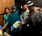 Seorang Warga Penderita Tumor Dikunjungi Polresta Pekanbaru