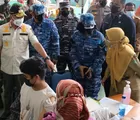 Vaksin untuk Warga di Lanud Roesmin Nurjadin Dihadiri Gubernur Riau