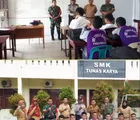 Babinsa dan Bhabinkamtibmas Labuh Baru Timur Kunjungi SMK Tunas Karya