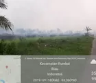 Kapolsek Rumbai: Lahan Sawit Terbakar 10 Meter