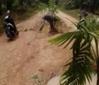 Jalan Sungai Luar-Teluk Pinang di Inhil Rusak, Pemkab Diminta Turun Tangan