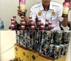 Ratusan Botol Miras Diamankan Polres Kampar
