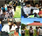 Bantu Warga Kurang Mampu, Polisi Pekanbaru ini Tempuh Jalan Berlumpur