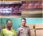 Puluhan Karton Rokok Ilegal Diamankan Polisi