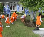 PIA AG Lanud Rsn Ajarkan Anak Sekolah Kebersihan Lingkungan