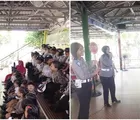  Polantas Pekanbaru Ajarkan Puluhan Anak Usia Dini Tertib Berlalu Lintas