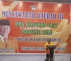 Agung Laksono Buka Musda III PDK Kosgoro Riau
