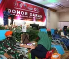 Jelang HUT TNI ke-76, Lanud Roesmin Nurjadin Gelar Donor Darah