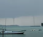 Tiga Puting Beliung Muncul di Perairan Pulau Seribu