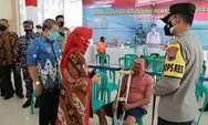 Sambut HUT Kemerdekaan, Polres Kebumen Gelar Vaksinasi di Empat Titik