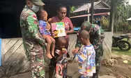TNI Bagikan Asupan Tambahan untuk Anak-anak dan Balita di Kampung Nafri Papua