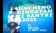 Menag Launching Logo Peringatan Hari Santri, Ragam Kegiatan Mulai Sayembara hingga Bagikan 22 Juta Masker