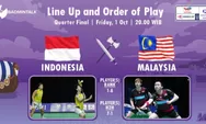 Hasil Drawing Piala Sudirman 2021: Babak Perempat Final Indonesia vs Malaysia