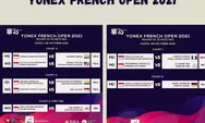 Babak 16 Besar Yonex French Open 2021, Berikut Line-Up dan Pemain Indonesia