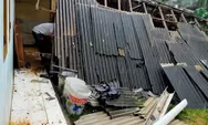 Hujan Deras Disertai Angin Kencang Mengakibatkan Rumah Warga Ambruk di Gunungsindur Bogor
