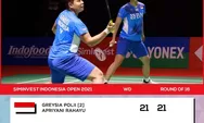 Hasil Pertandingan Babak 16 Besar Indonesia Open 2021