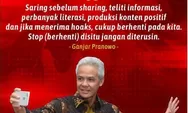 Ganjar: Stop Berhenti di Situ, Jangan Diteruskan!