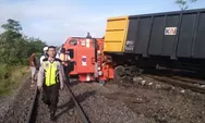Kereta Api Pengangkut Batubara Kecelakaan di Muara Enim, Sumsel