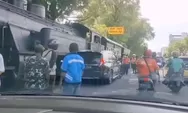 Viral Kereta Uap Jaladara Serempet Pajero Sport di Jalan Slamet Riyadi Solo