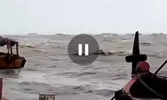 VIDEO: Tambak Lorok Semarang Diterjang Angin Kencang, Sejumlah Kapal Nelayan Rusak