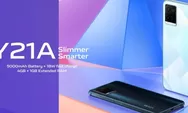 Spesifikasi Vivo Y21A, Andalkan Desain dan Baterai Badak