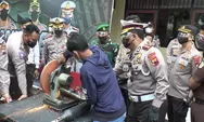 359 Knalpot Hasil Razia Polres Kendal Dipotong Pakai Gergaji Mesin