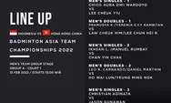 Jadwal Pertandingan BATC 2022 Day 1: Berikut Line Up Grup A Tim Putra Badminton Asia Team Championships