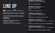 Jadwal Pertandingan BATC 2022 Day 2: Berikut Line Up Grup Z Tim Putri Badminton Asia Team Championships