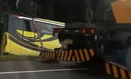 Kecelakaan di Tol Gayamsari Semarang, Bus Pariwisata Terperosok Parit hingga Ringsek