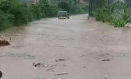 Jalan Banjir di Wonosegoro Batang, Truk Nyaris Tenggelam
