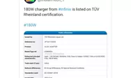 Charger Infinix Fast Charging 180W Terlihat di Internet, Akan Segera Diluncurkan?