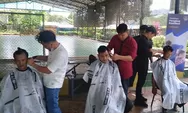 Tingkatkan Ketrampilan, 12 Santri PTWQ PERSIS Tangerang Ikuti Latihan Pangkas Rambut   