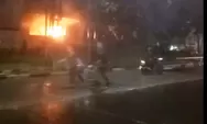 Pos Polisi di Pejompongan Jakarta Dibakar Massa