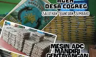 Agen Desa Cogreg Salurkan BPNT/Sembako, Ngider Bawa Mesin EDC Mandiri Gesek Kartu KPM