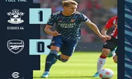 Hasil Pertandingan Arsenal Vs Southampton di Liga Inggris, Arsenal Kalah dan Harus Turun