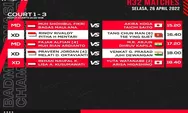 Jadwal Pertandingan Badminton Asia Championship 2022 Tim Indonesia 26 April 2022