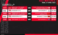 Jadwal Pertandingan Badminton Asia Championship 2022 Babak 32 Besar Tanggal 27 April 2022