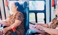 Momen Bu Yayuk Nyopir Bus Menggunakan Daster, Viral di Media Sosial