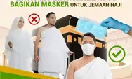 Tim Kesehatan Bagikan Masker untuk Jamaah Haji Indonesia di Masjidil Haram   
