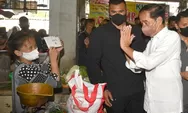 Berikan Bantuan Sosial di Pasar Peterongan, Presiden Jokowi : Jangan Dibelikan Handphone