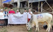 Bank Banten  Berkurban 1 Ekor Sapi, Diserahkan Kepada Ponpes Al Fataniyah Kota Serang