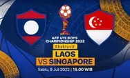 Link Live Streaming Laos vs Singapura di Piala AFF 2022, Gratis Bisa Nonton Lewat HP