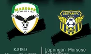 Jadwal Pertandingan Persahabatan Marsose FC Vs Lestari FC, Minggu 17 Juli 2022, Laga Ajang Silaturahmi