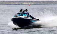 Foto: Aksi Gibran Kartiko di Kejuaraan Jetski Seadoo Competition Marina Ancol