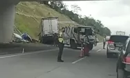 Detik-detik Kecelakaan Truk vs Truk Tangki di Tol Salatiga Sore Ini hingga Masuk Parit