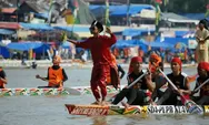 Festival Pacu Jalur di Kuantan Singingi Riau Turut Hadir Semarakkan HUT RI 77